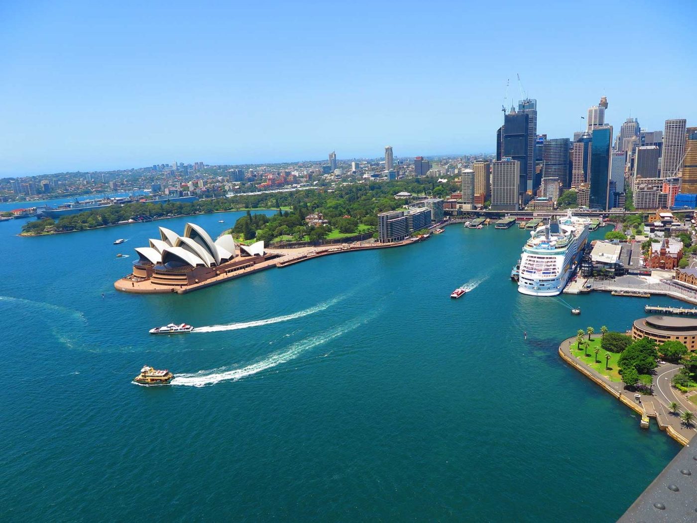 Aerial view of Sydney Harbour