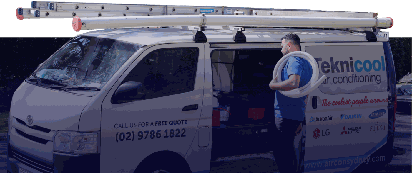 Teknicool air conditioning service van in Sydney